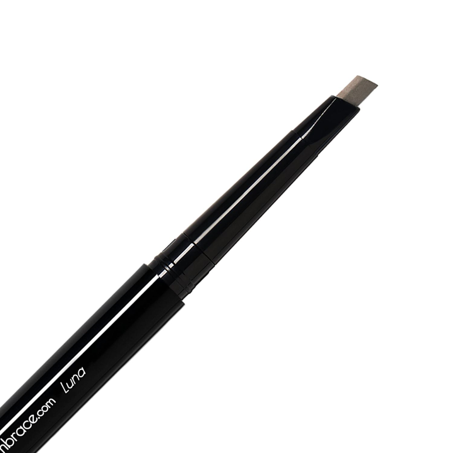 Eye Embrace Luna Light Brown-Gray Eyebrow Pencil - Waterproof, Double-Ended Automatic Angled Tip &amp; Spoolie Brush, Cruelty-Free