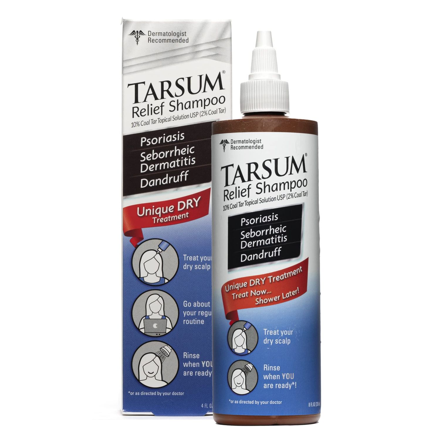 Tarsum Extra Strength Psoriasis Shampoo - Coal Tar Shampoo and Conditioner for Scalp Psoriasis, Seborrheic Dermatitis, Severe Dandruff, &amp; Eczema - Exfoliating Relief for Flaky, &amp; Itchy Scalp (4 oz)