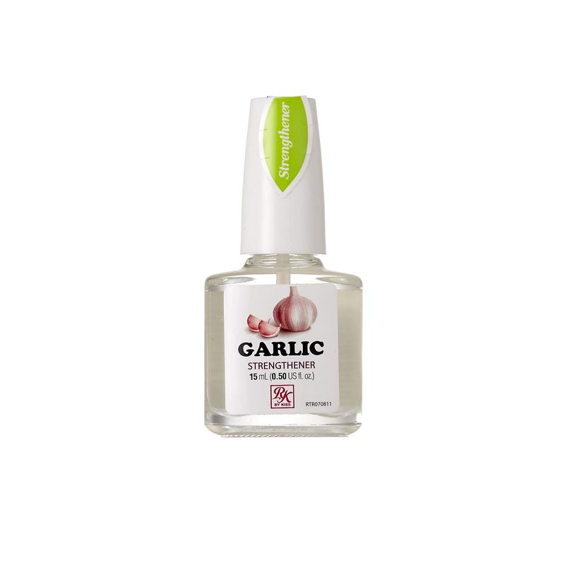 Ruby Kisses Nail Treatment, Garlic Nail Strengthener, Nail Growth &amp; Repair, Strengthening Polish for Thin Damaged Nail, Stops Splits, Chips and Cracks, Infused with Garlic &amp; Vitamin E (1 PACK)