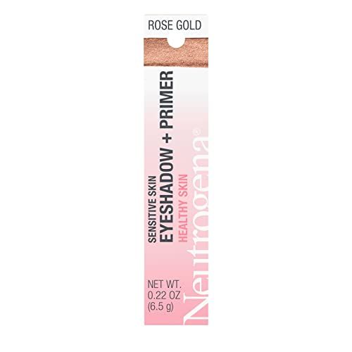 Neutrogena Sensitive Skin Eyeshadow  Primer, a Longwearing, 2-in-1 Metallic Eyeshadow for Sensitive Skin with Pro-Vitamin B5, Lightweight Cream-to-Powder Formula, Warm Taupe, 0.22 oz