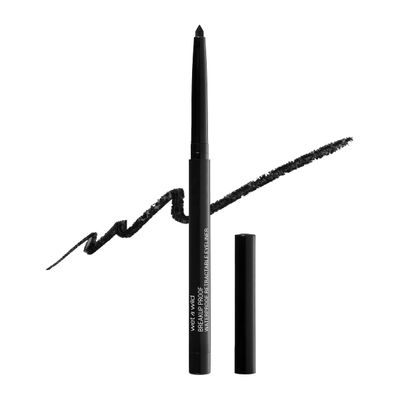 wet n wild Mega Last Breakup Proof Retractable Eyeliner - Ultra-Fine Brush, Waterproof,16-Hour Long-Lasting Wear - Cruelty-Free &amp; Vegan - Blackest Black