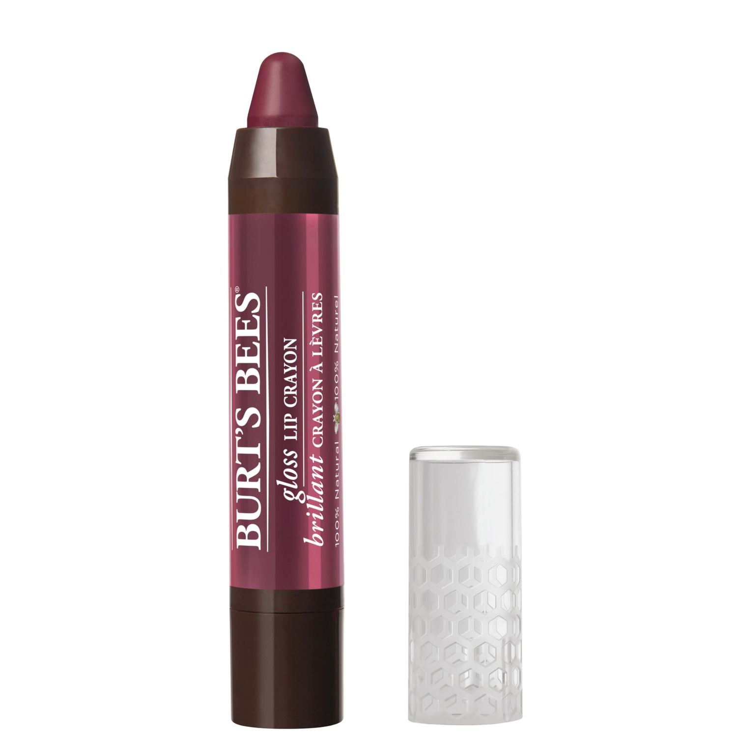 Burt&#39;s Bees 100% Natural Moisturizing Gloss Lip Crayon, Bordeaux Vines - 1 Crayon