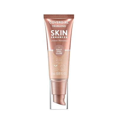 CoverGirl TruBlend Skin Enhancer, Opal Glow, Luminizer, Healthy-Looking Glow, Flexible Coverage, Clean &amp; Vegan, Water-Based Formula, For All Skin Tones, 0.81oz