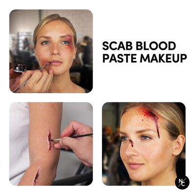 Narrative Cosmetics SFX Scab Blood Paste - Realistic Makeup for Theatrical Cuts, Wounds, Stage, Film, and Costume Effects 1.41oz (40gm)