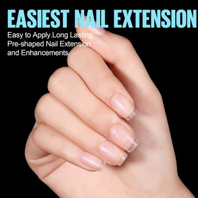 TOMICCA Extra Short Coffin Nail Tips, 450Pcs Full Cover Soft Acrylic Fake Gel Nail Tips for Nail Extension, 15 Sizes Pre-shaped Double-sided Matte with Box