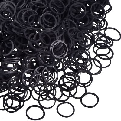 Hicarer 1000 Mini Rubber Bands Soft Elastic Bands for Hair Braids(1.5 cm,Black)