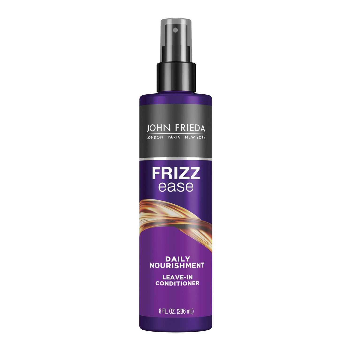 John Frieda Frizz Ease Daily Nourishment Leave-In Conditioner, Detangles Frizzy, Damaged Hair, Reduces Breakage, Protects Against Heat, with Vitamins A, C, E &amp; Green Tea Extract, 8 Oz