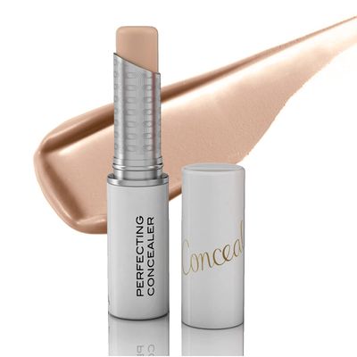 Mirabella Perfecting Longwear Cream Concealer Stick, Weightless &amp; Versatile Hydrating Concealer Makeup Highlights, Contours, Soothes, Nourishes &amp; Moisturizes Skin with Age-Defying Benefits, Light II