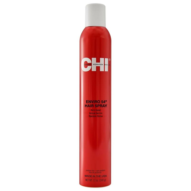 CHI Enviro 54 Hairspray, Firm Hold, Lightweight Spray Finishes &amp; Secures Hairstyles, Sulfate, Paraben &amp; Gluten-Free, 12 Oz