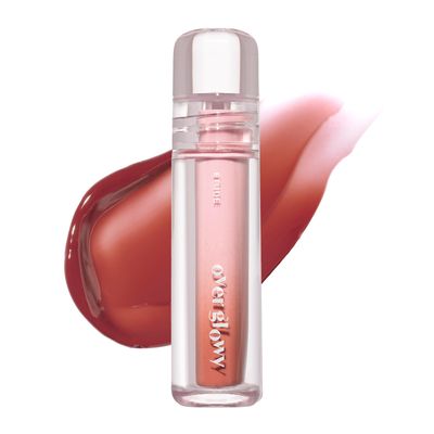 ETUDE Over Glowy Tint #4 Baby OTTER Brown | Non-Sticky Vegan Lip Tint | Moisturized &amp; Long-lasting Lip Gloss | Daily Tint for Dry Lips K-beauty
