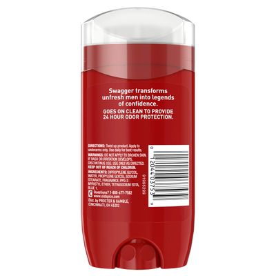 Old Spice Aluminum Free Deodorant for Men Swagger Lime &amp; Cedarwood Scent Red Collection 3 Oz (Pack of 3)