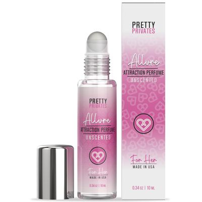 Pretty Privates Allure Unscented Pheromone Perfume For Women To Attract Men - With Pure Pheromones to Enhanced Scents and Blend With Your Signature Fragrance - 0.34 oz (10 ml)