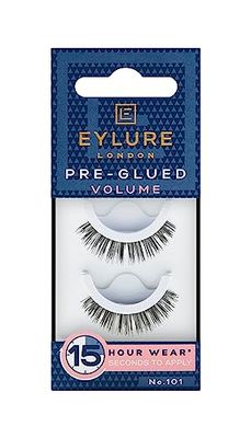 Eylure Press On Pre-Glued False Eyelashes, Volume Lash, No. 101, 1 Pair