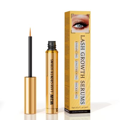 Eyelash Serum Lash Serum Lash Serum for Thicker Longer Natural Lashes No Irritating 4ML(Gold)