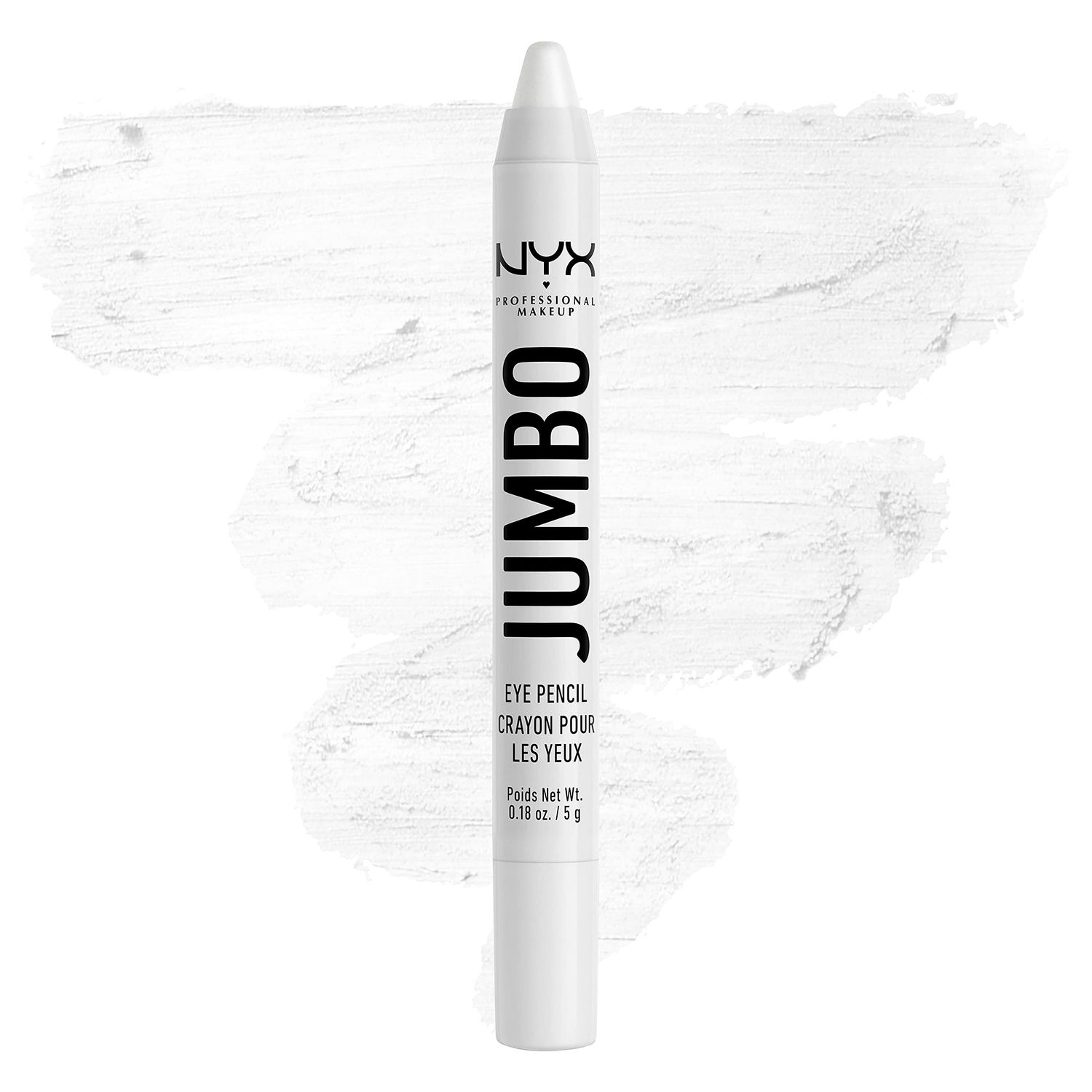 NYX PROFESSIONAL MAKEUP Jumbo Eye Pencil, Blendable Eyeshadow Stick &amp; Eyeliner Pencil - Milk (White)