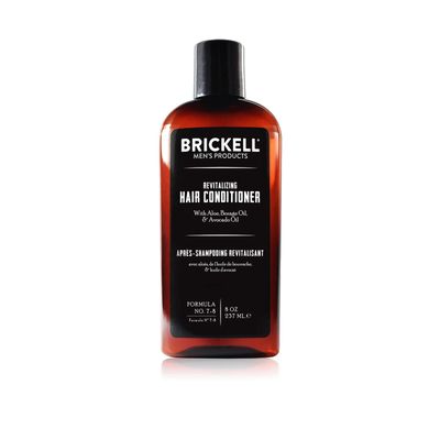 Brickell Men&#39;s Revitalizing Hair Conditioner for Men, Natural and Organic Nourishing Hair Conditioner, Restores Shine and Moisture, 8 Ounce, Scented, New Formula