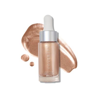 COVER FX Custom Enhancer Drops - Moonlight  Champagne Finish - 15mL - Radiant Glow - Liquid Highlighter
