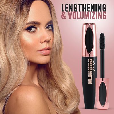 Two Pack Secret Xpress Control 4D Silk Fiber Lash Mascara, Lengthening and Thick, Long Lasting, Waterproof &amp; Smudge-Proof, All Day Exquisitely Full, Long, Thick, Smudge-Proof Eyelashes