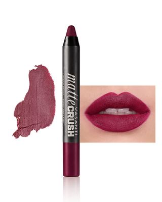 VASANTI Matte Crush Lipstick Pencil (Berry First Kiss - Rich Plum Berry) - High Pigmented Waterproof Soft Matte Lip Liner Makeup Cosmetics