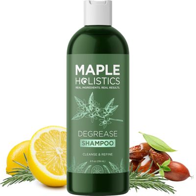 Clarifying Shampoo for Build Up and Oily Hair - Deep Cleansing Shampoo with Rosemary - Refreshing Lemon for Greasy Hair &amp; Jojoba Oil for Scalp Cleanser - Anti Residue Shampoo for Healthy Scalp - 8 Oz