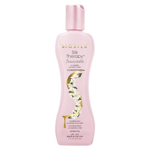 BioSilk Irresistible Collection Silk Therapy Conditioner, Moisturizes &amp; Conditions Hair, Jasmine &amp; Honey Scent, Sulfate, Paraben, &amp; Cruelty-Free, 7 Oz