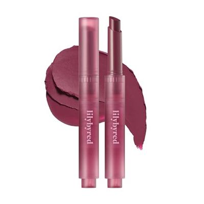 lilybyred Milky Blur Fondue Bar 1.9g - Multi-Use Blurring Balm Stick for Lips &amp; Cheeks (06#Mulberry In Black Sugar, 1PC)
