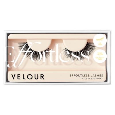 Velour Effortless Lashes - Natural-Looking False Eyelashes - Fluffy &amp; Lightweight No-Trim Lashes - Reusable Fake Lashes All Eye Shapes - Vegan &amp; Cruelty-Free - Lash Glue not Included (Final Touch)