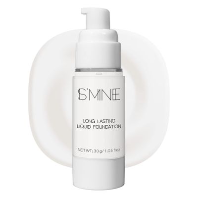 IS&#39;MINE White Liquid Foundation Makeup, Matte Flawless Finish Foundation, Vegan &amp; Cruelty-Free (1.05 Fl Oz, 041)