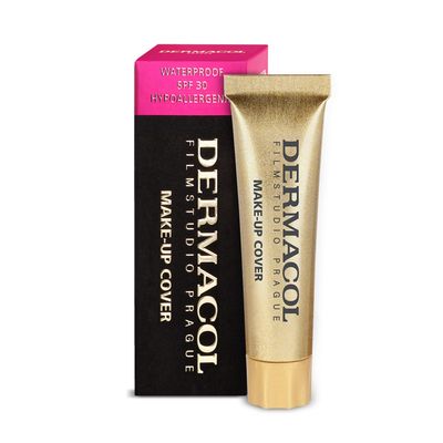 Dermacol - Mini Full Coverage Foundation 13g, Liquid Makeup Matte Foundation with SPF 30, Waterproof Foundation for Oily Skin, Acne, &amp; Under Eye Bags, Long-Lasting Makeup Products Shade- 207