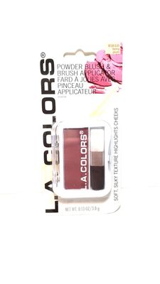 L.A Colors Professional Series BLUSH with Applicator, BSB335 Berry Plum, 0.13 Oz