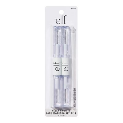 e.l.f. Clear Lash &amp; Brow Mascara 2-Pack, Conditioning Clear Brow &amp; Lash Gel For Grooming, Defining &amp; Separating, Long-Lasting, Vegan &amp; Cruelty-Free