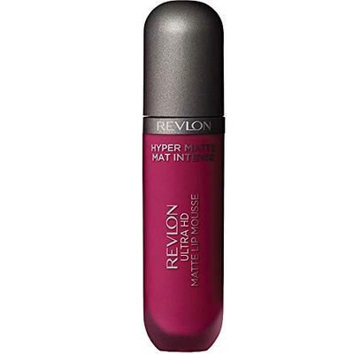 Revlon Ultra HD Lip Mousse Hyper Matte, Longwearing Creamy Liquid Lipstick in Plum  Berry, Crimson Sky (820), 0.2 oz