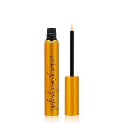 Recuren Plus Premium Eyelash Growth Serum Advanced Vegan Formula for Longer Thicker Lashes - Natural Safe Ingredients in 5ML (Champagne Gold)