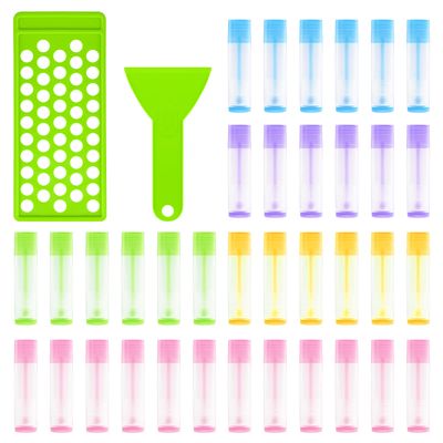 RONRONS Professional Lipsticks Filling Tray Kits, Including 1 Pieces Lip Balms Filling Tray 1 Pieces Spatula and 50 Pieces Empty Lip Balm Tubes with Caps DIY Lipstick Gifts for Women Grils Business