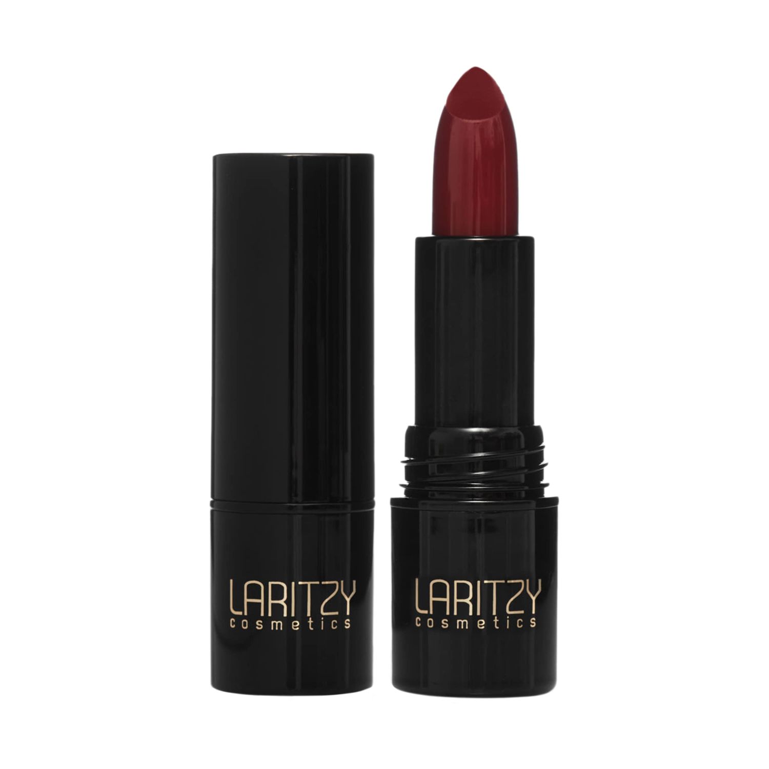 LARITZY COSMETICS Cream Lipstick - Hydrating Long-Lasting Satin Finish - 3.5 g (0.12 oz) (Crimson)