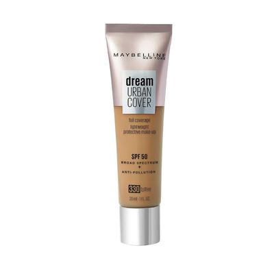 Mayb Make-Up Maybelline Dream Urban Cover All-In-One Protective Makeup, 330 Toffee