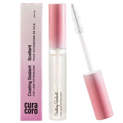 Curacoro 10ML Eyelash Coating Sealant - Professional Protective Topcoat for Long-Lasting Eyelash Extensions, Water-Resistance &amp; Better Retention, Strong, Soft &amp; Silky Lash Extensions