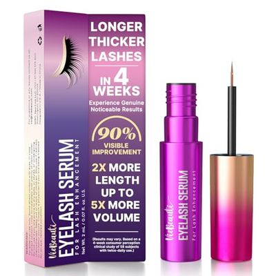 VieBeauti Premium Eyelash Growth Serum Enhances the Appearance of Longer, Thicker, Healthier Lashes, Irritation-Free Formula, Starter Supply (2ML)