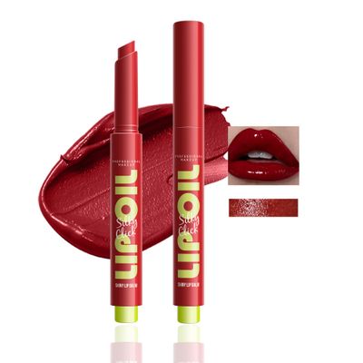 Easilydays Juicy Lip Plumper Gloss, Lip Oil Slick Click Lipstick, 9 Shades Lightweight, Buildable Lip Balm, Longlasting Lip Color, Raspberry Hydrating Matte Lip Glaze for Women and Girls, 07