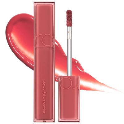 rom&amp;nd DEWYFUL WATER TINT 01 IN CORAL|Glossy| high pigment| moisturizing| non-sticky|Hydrated lips|colorful shades|High Shine|0.18oz