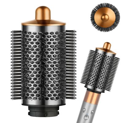YTCHYYSK Large Round Volumizing Brush for Dyson Airwrap Attachments, NickelCopper, Bigger Oval Volumizer for Fluffy Styling