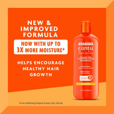 Cantu Sulfate-Free Cleansing Cream Shampoo, 13.5 Fl Oz