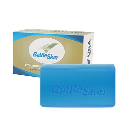 Battleskin Tea Tree Soap Bar, Antifungal Soap for WomenMen Help Yeast Infections, Jock Itch, Athlete&#39;s Foot, Body Odor, Ringworm, Skin Irritations with Natural Tea Oil, Lavender Oil, 6 Ounce