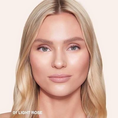 Kaely under Eye Brightener, Conceal Brighten Dark Circles, Color Correcting Pot Concealer for Dark Circles, corrector de ojeras, Waterproof, Vegan Makeup & Cruelty-Free, 01 Light Rose Shimmer