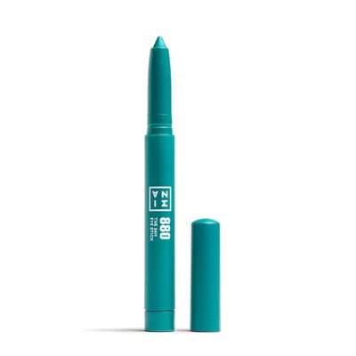 3INA The 24H Eye Stick - Creamy, Waterproof Formula - 2 In 1 Eyeshadow And Eyeliner - Highly Pigmented Shades - 24 Hour Long Lasting - Metallic Finish - 880 Metallic Ocean Blue - 0.049 Oz