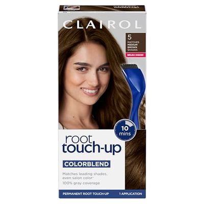 Clairol Root Touch-Up by Nice&#39;n Easy Permanent Hair Dye, 5 Medium Brown Hair Color, (Pack of 1)