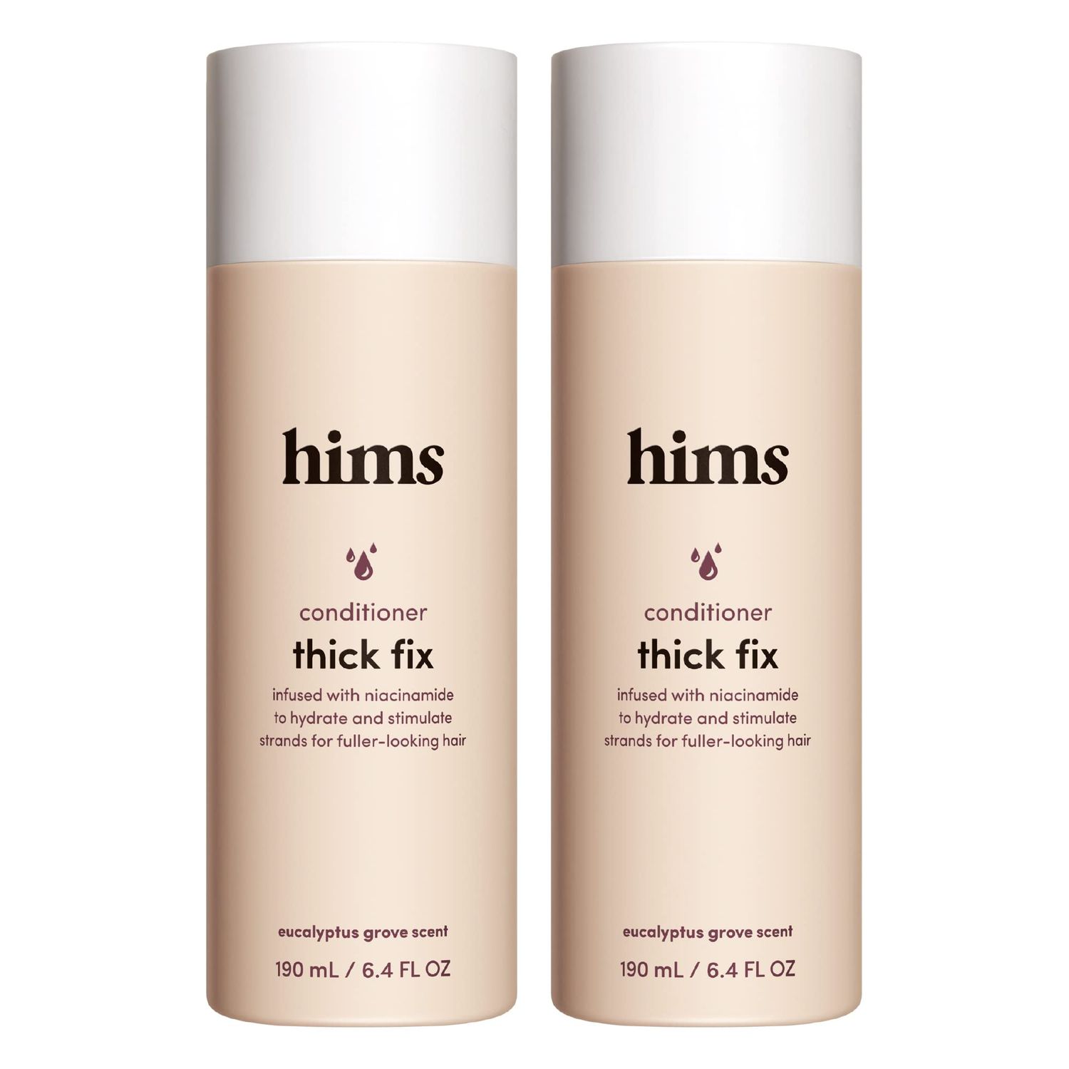 hims Thick Fix Conditioner - Hair Loss Conditioner With Niacinamide - Supports Hair Growth Treatment - Fresh Eucalyptus Grove, 2 pack, 6.4oz
