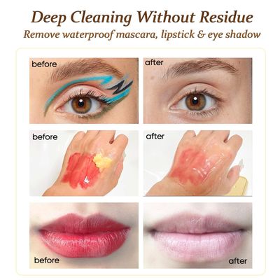 KWYBOW Face Makeup Cleansing Balm Remover, Organic Deep Cleaning Facial Cleanser &amp; Waterproof Makeup Remover for Nourish &amp; Hydrate, Non-Comedogenic &amp; Natural, Sensitive Skin Also Suitable-3.04Oz