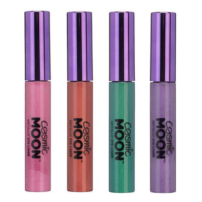 Cosmic Moon Metallic Eyeliner Set of 4 | Make up Eye Liner, Pearl Shimmer Eye Shadow