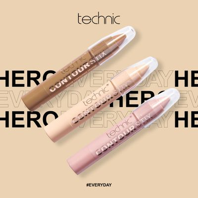 Technic Contour Stix Cream Contour Set - Pack Of 3 Contouring, Concealing and Highlighting Crayons - Ultra Creamy Formula To Shape, Define and Sculpt
